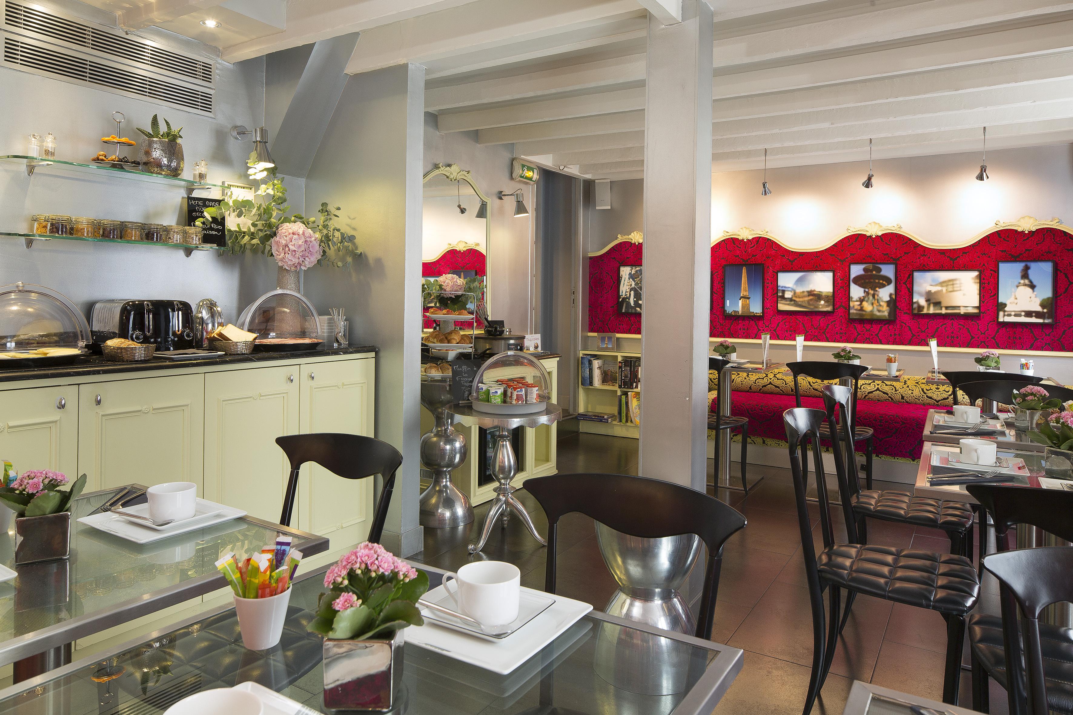 Hotel Design Sorbonne Париж Ресторант снимка